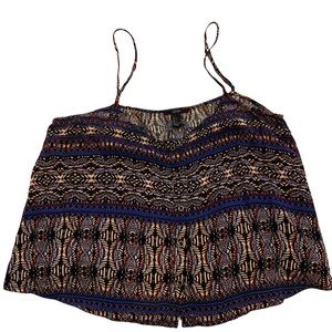 Forever 21 Camisole Tank Top Size Large Spaghetti Straps Cropped